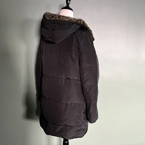 💋 LEOPARD KENNETH COLE HOODED COAT! - Picture 10 of 11